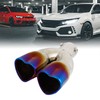 sourcingmap Car 60 x 65mm Heart Shape Exhaust Muffler Tip