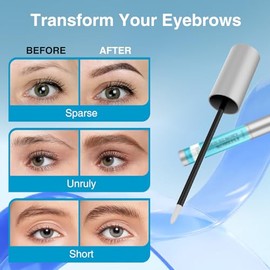 Suero de crecimiento de cejas, extractos de plantas, suero de cejas y potenciador para cejas más gruesas y crecimiento de cejas más rápido, más largo,