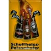 Tin Sign with German Text "Schultheiss Patzenhofer Bier Ein guter Griff" [German Language]