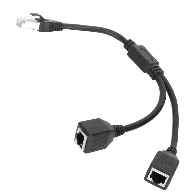 RJ45 Ethernet Adapter Cable Extension Function 1 to 2 Port