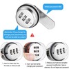 1 Set Cabinet Code Lock Tongues (Silver 30 mm) 3