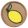 Lemon (Tan) Patrol Patch - 2" Diameter Round Embroidered Patch