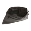 Bank deposit bag extra big LEAS, Genuine Leather, black -