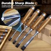 10 Pieces Wood Chisel Set, 1/4"~2" Woodworking Chisel Kit with