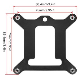 LUORNG 4PCS Plastic Heat Sink Bracket CPU Fan Base Dedicated Backplate for 115X/1155/1150/1156/1200 Fan Heat Sink Clamp Base Bracket