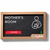 Kubik Letters Mothers Room Sign with Slider for Dual Messages