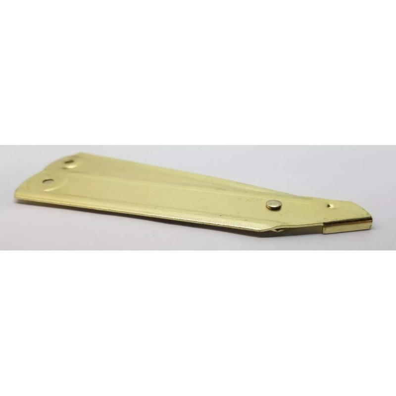 LARGE BRASS Plated Trunk Lid Stay - chest steamer antique