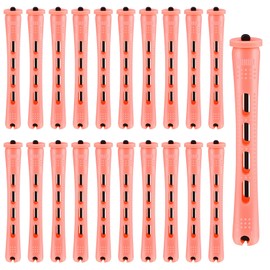 60 Pcs Perm Rods for Long Hair, Cold Wave Perm Rods Set for Women's Long & Short Plastic Curling Rollers for Hair Curling and DIY Hairdressing Styling Tool（0.51 x 3.22 inches）