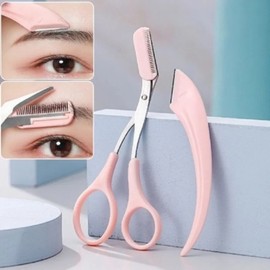 Eyebrow grooming 3-piece set pink / 눈썹 정리 3종 세트 핑크