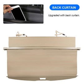 Topraco Cargo Cover for Toyota 4Runner Accessories 2010-2021 20222 2023 2024 Beige Rear Trunk Shade Cargo Cover