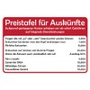 Metal Sign 20 x 30 cm Price Board for Information