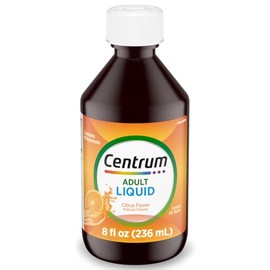 Centrum Liquid Multivitamin for Adults, MultivitaminMultimineral Supplement with B Vitamins and Antioxidants, Citrus Flavor - 8 Fl Oz                 