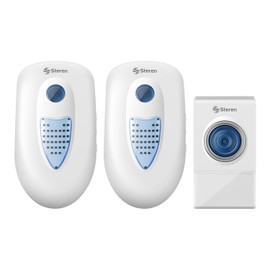 Steren TIM-305 Timbre Digital Inalambrico 38 Tonos C/2 Campanas