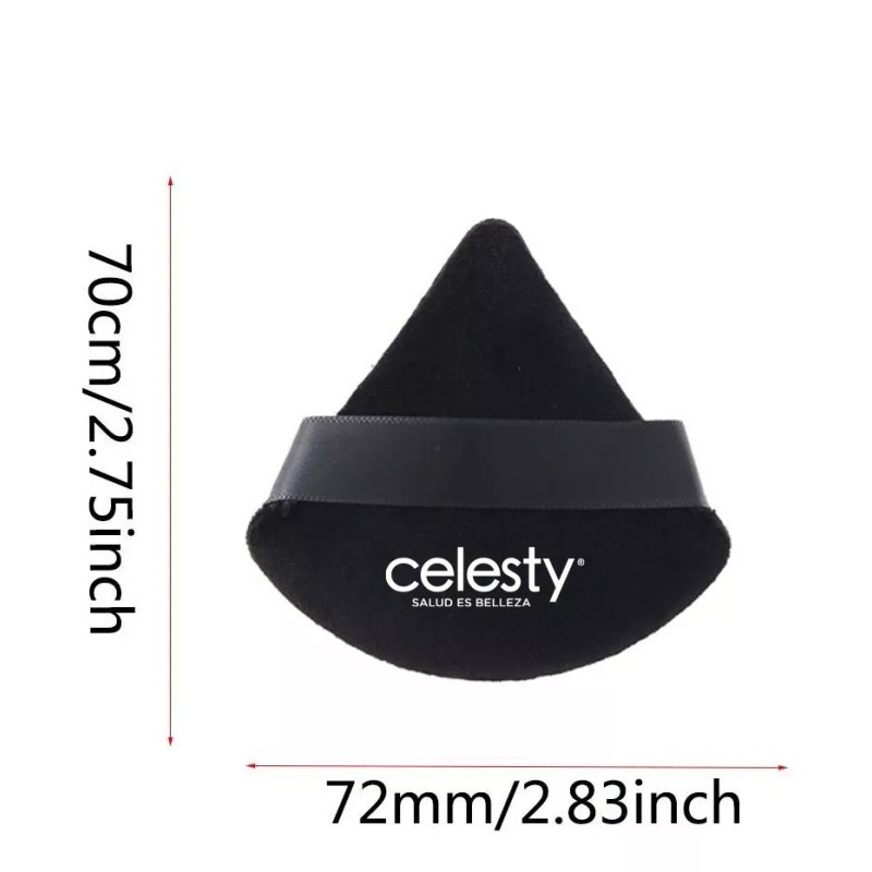 Celesty Kit 2 Borla Triangular Esponja Sellar Maquillaje Celesty®
