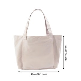Zimoer Sports Bag Women's Yoga Bag Large Linen Carry Bag for Yoga Mats Yoga Accessories Storage Bag for Yoga Mat Fitness Bag Gym Bag Training Bag for Sports Travel Yoga (Beige)