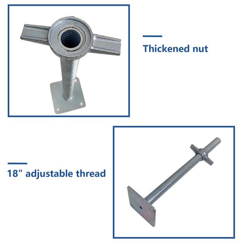 GaeaAuto 4 Pack Adjustable Leveling Jacks Feet Screw Jacks Hollow