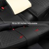 Black Panther Luxury PU Leather Rear Car Seat Cover Adjustable