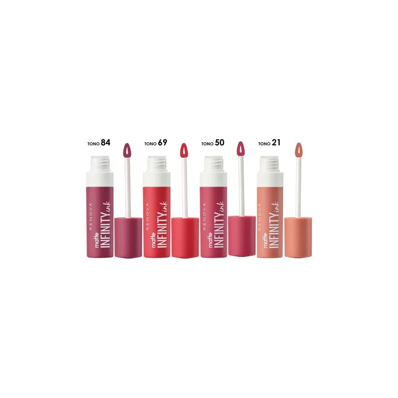 Renova Kit 4 Labiales Liquido Matte Infinity Ink Color Gama