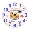 Akizuki Boeki HW20A111 Best HAMBURGER in Town, Antique MDF Wall