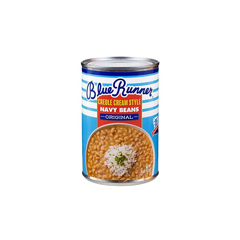 Blue Runner Creole Cream Style Navy Beans 16 Ounce (Pack