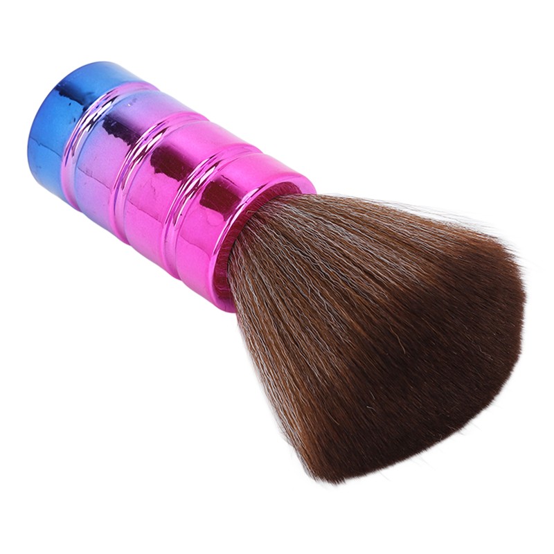 Neck Duster Brush Soft Nylon Bristles Electroplate Ergonomic Barber Hair