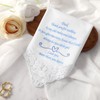 PACGOTH Wedding Handkerchiefs Mother Father of the Bride Gifts, Mother