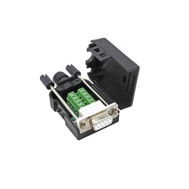D-Sub Solderless Type Breakout Terminal Block Connector DIY Kit (DB9 Female)