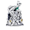Ouroyea Tinker Bell Celestial Thimble Charm 925 Sterling Silver Pendant,Jewelry