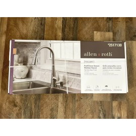 Allen + Roth Stainless Steel Touchless Kitchen Faucet & Soap Dispenser Set - Silver
