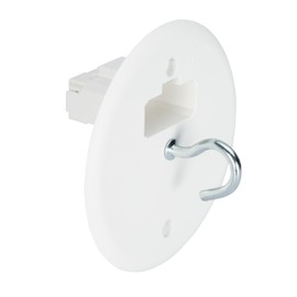 DEBFLEX - DCL Cover Diameter 88mm + Hook - For Ceiling or Wall Lighting Installation - White
