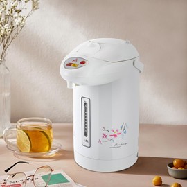 LIAPDG 3.8L/128.5 Oz White Electric Kettle and Hot Water Dispenser, 750W Water Boiler Portable Hot Water Dispenser Countertop in Homes, Shopping Malls, Milk Tea Stores Three Water Dispensing Methods