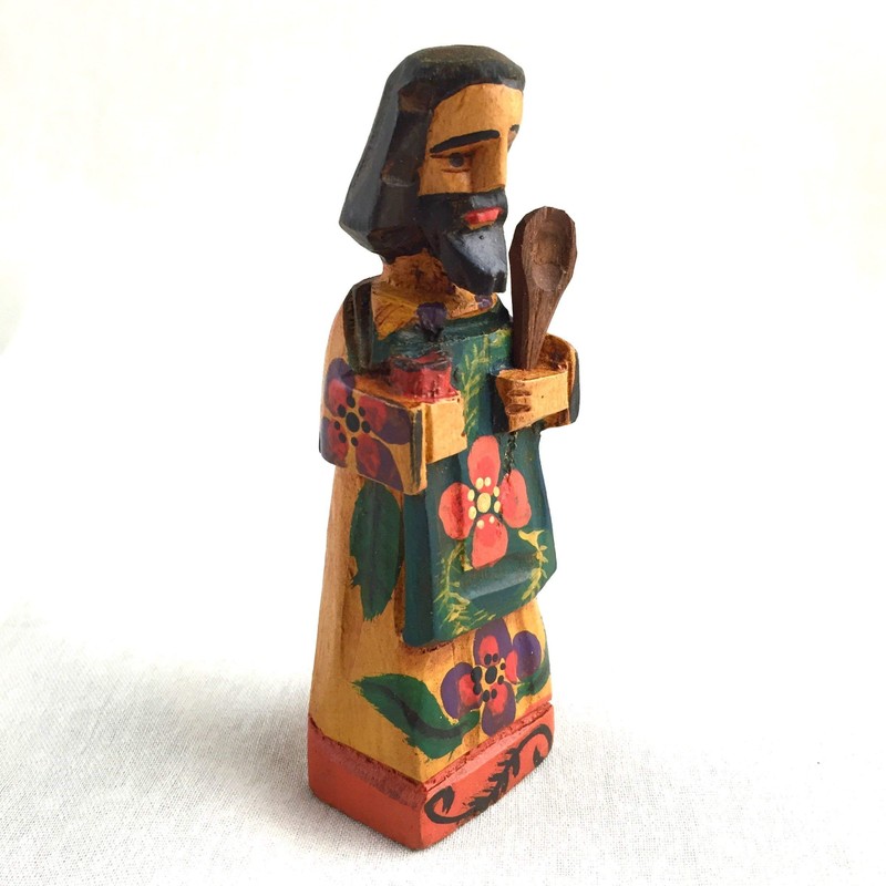 Altiplano Small San Pasqual Kitchen Saint - 5" Tall, Hand