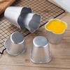 QJFCare 6 Pcs Popover Pan, Aluminium Pudding Tin Cup Baking