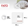 Fato - Trockene Papierservietten, Airlaid, Textileffekt, Packung mit 50 Servietten,