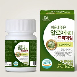 비움에좋은 알로애 프리미엄 쾌변 식이섬유 장건강 알로에 30정 1개