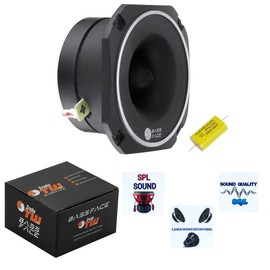 Kit for Bass Face Indytw/One 1 Tweeter 8.7 x 8.7 cm 120 Watt RMS 240 Watt Max 4 Ohm 102 dB 2.5 cm Voice Coil + Capacitor and 3 Free Stickers