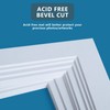 Somime 10 Pack Pre-Cut 12x12 White Picture Mats for 8x8