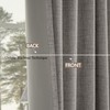 CUCRAF 100% Blackout Curtains Charcoal Grey 72 Inch Drop 2