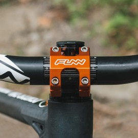 Funn Funnduro MTB Stem with 35mm Bar Clamp - The Ultimate Ultralight and Tough Alloy Bicycle Stem for Mountain Bike and BMX Bike, Length 45mm stem (Black)