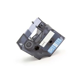 vhbw Schriftband-Kassette Ersatz für Dymo 1805417 für Etiketten-Drucker 5,5m x 19mm Weiß auf Blau, Vinyl