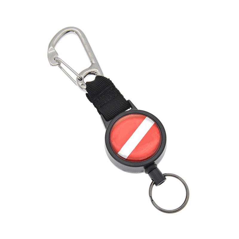 Divers Retractable Locking Lanyard Diving Stainless Steel Wire Telescopic Rope