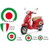 GamesMonkey Stickers VESPA kit PIAGGIO VESPA FLAGS ITALY CIRCLE