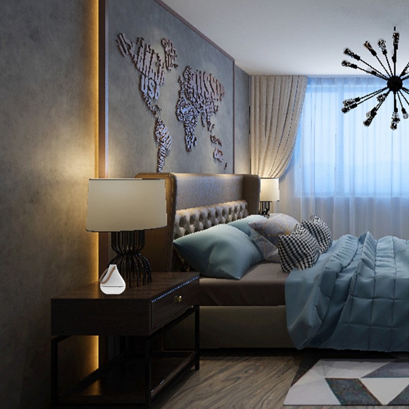 White ABS Mini Portable USB Charging Aromatherapy Essential Oil Diffuser