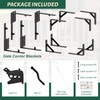 Suemoss 2 Set Gate Frame Fence Kit with Gate Latch,Heavy