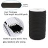 80 Yards Elastic Band for Sewing, 1/4 inch Wide Stretch
