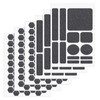 6 Sheets Grey Grip Stickers, Universal Anti-Slip Cell Phone &