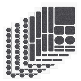 6 Sheets Grey Grip Stickers, Universal Anti-Slip Cell Phone & Mouse Grip Tape Pre-Cut Strips Decal Tape Stickers for Camera Cup Mouse Game Controller