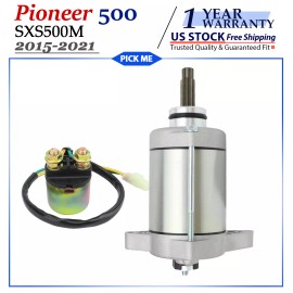 Motorsupermarkets Starter Motor for Honda Pioneer 500 SXS500M/SXS500