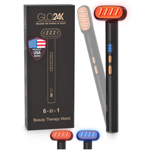 Varita de terapia de belleza 6 en 1 GLO24K para