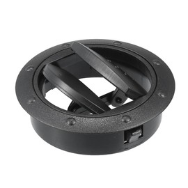 ACROPIX 70mm Round Black AC Air Condition Vent Outlet Universal for RV Bus Boat Yacht Caravan - Pack of 1